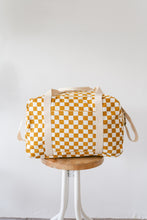 Carregar imagem no visualizador da galeria, Saco vichy caramelo/branco
