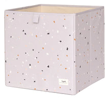 Carregar imagem no visualizador da galeria, Cubo arrumação creme com padrão cinza