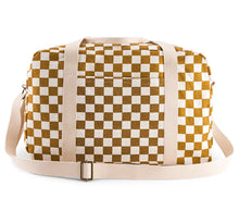 Carregar imagem no visualizador da galeria, Saco vichy caramelo/branco