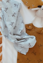 Carregar imagem no visualizador da galeria, Musselina Gato azul 110x110cm