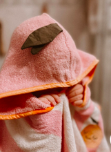 Carregar imagem no visualizador da galeria, Poncho criança algodão Laranjinha