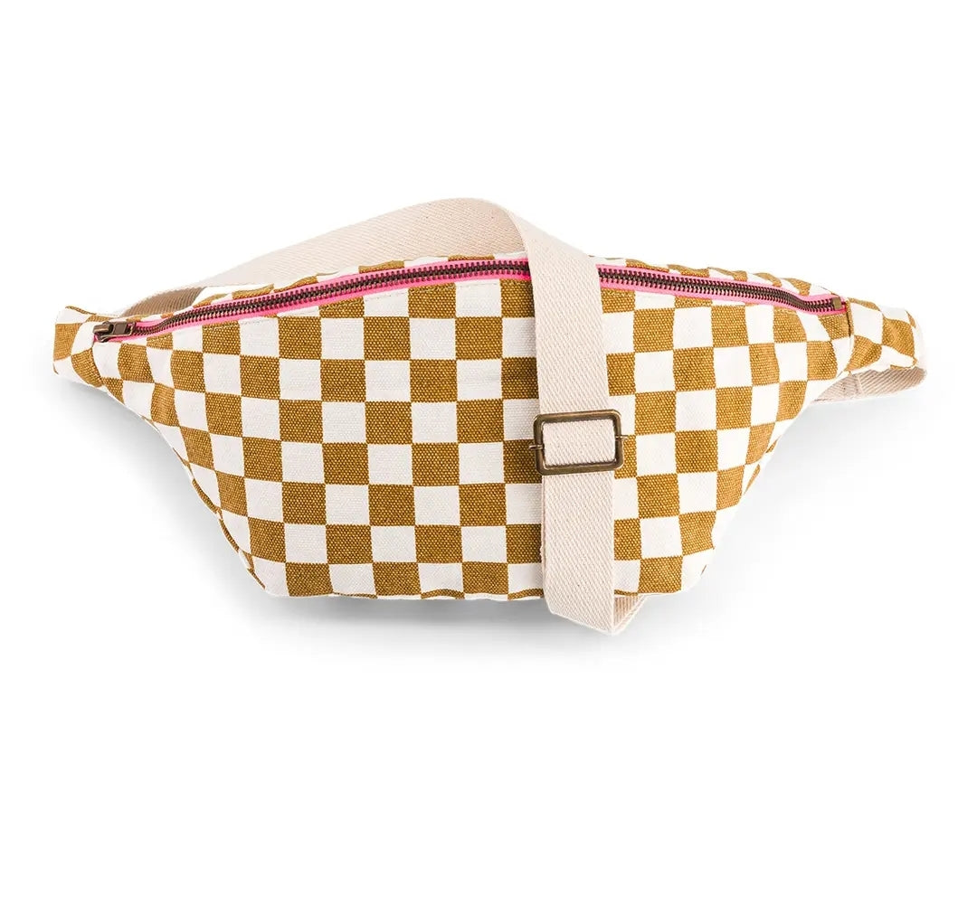 Banana Bag branco/caramelo