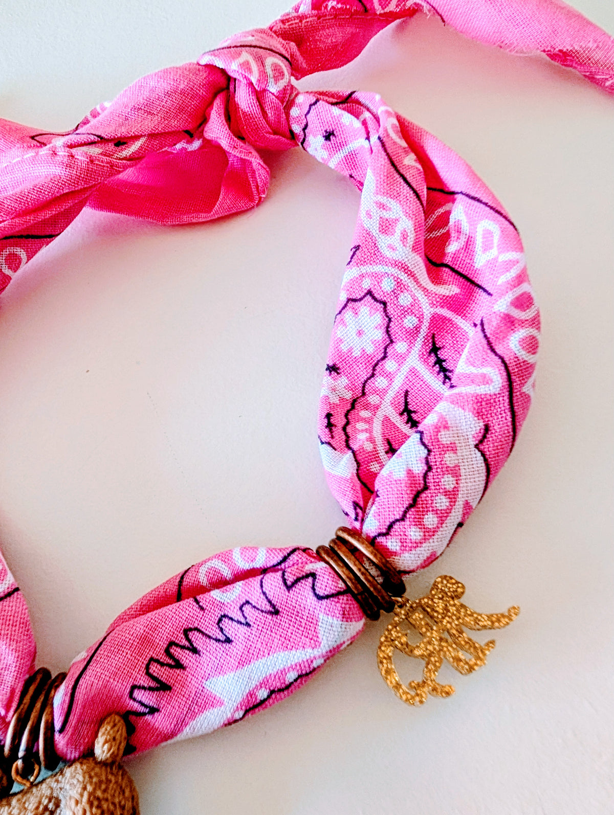 Colar bandana Rosa