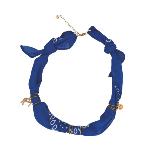 Colar bandana Azul
