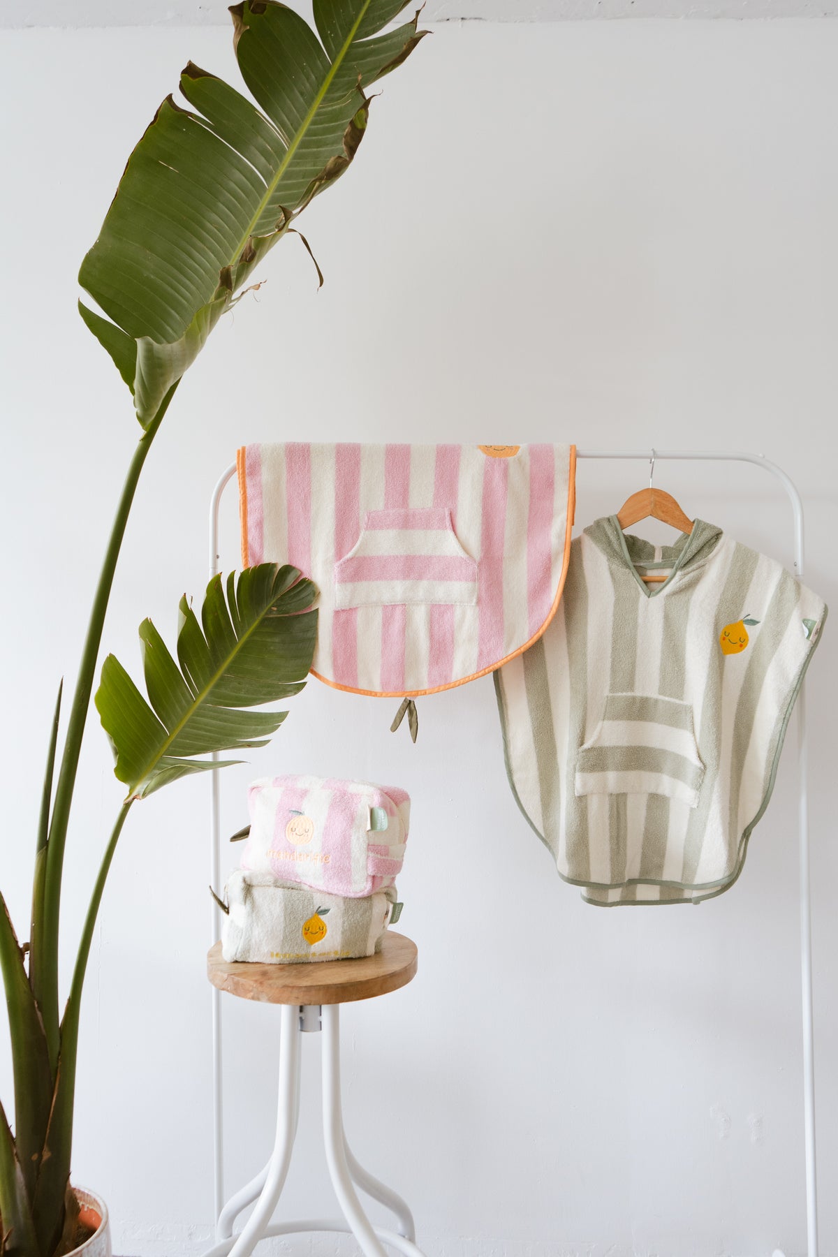 Poncho criança algodão Limão