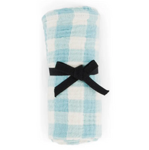 Load image into Gallery viewer, Musselina Vichy azul 70x70cm
