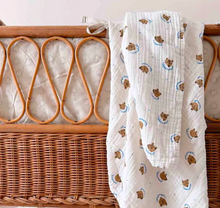 Carregar imagem no visualizador da galeria, Musselina Teddy branca 70x70cm
