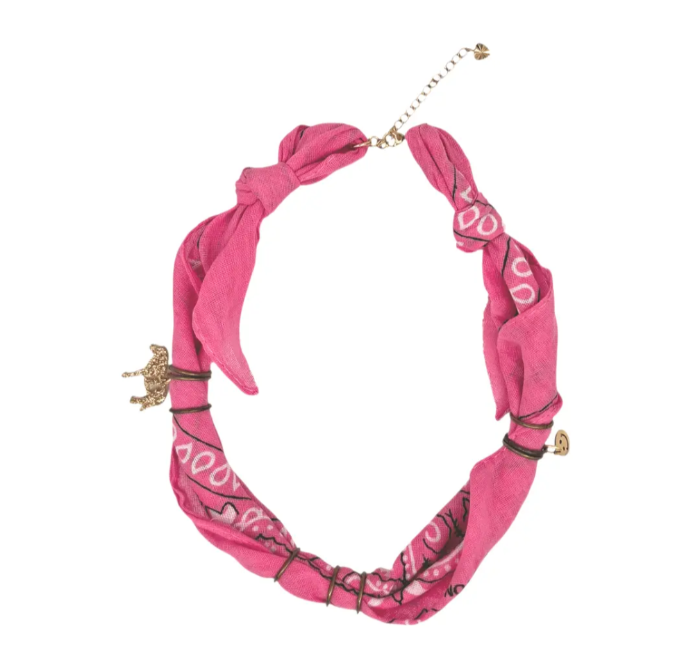 Colar bandana Rosa