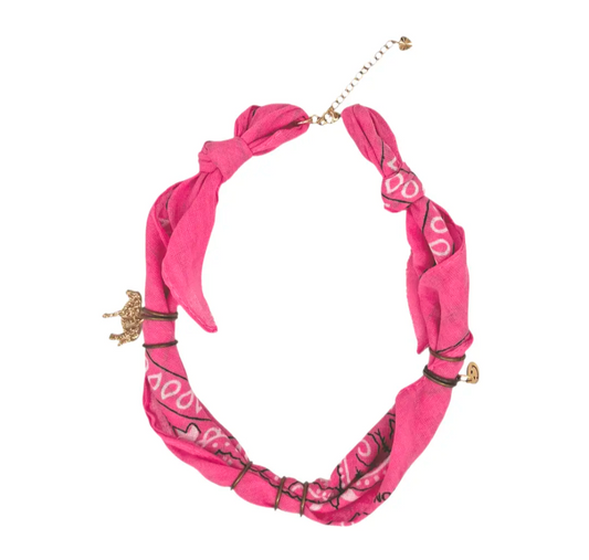 Colar bandana Rosa