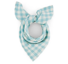 Load image into Gallery viewer, Musselina Vichy azul 70x70cm
