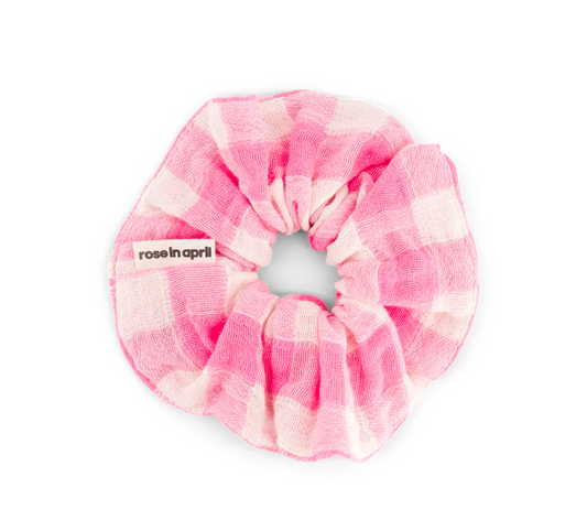 Scrunchie Vichy Rosa Neon