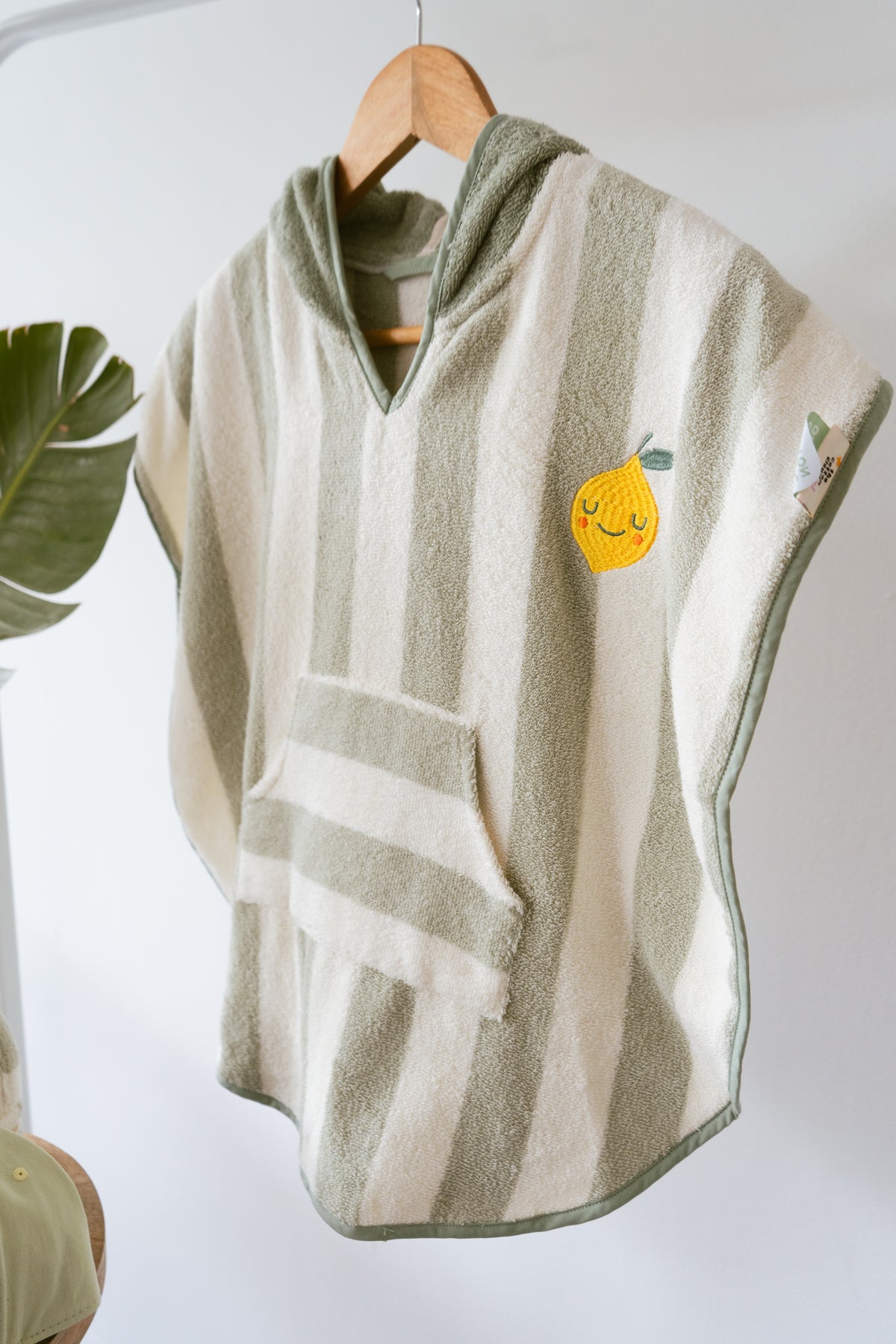 Poncho criança algodão Limão
